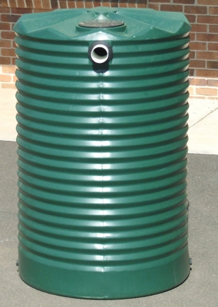 1,100 Litre Round Poly Tank - Corrugated Profile