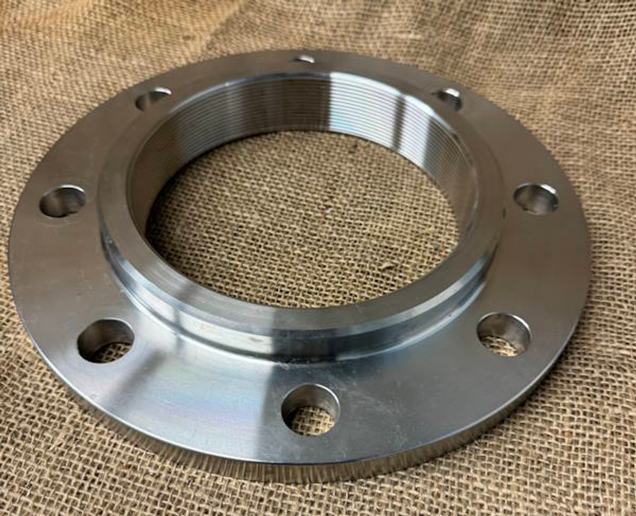 6" Flange in 316L Stainless Steel - Table 'E' with 6" female BSP threaded centre AS2129