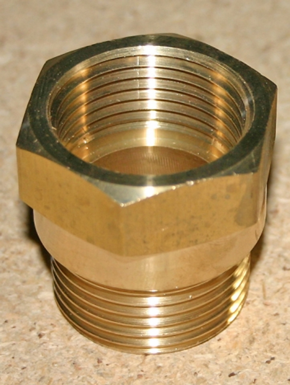 Adaptor, 1 1/2" Male BSPT  x 1 1/2" Female NPT  in Brass