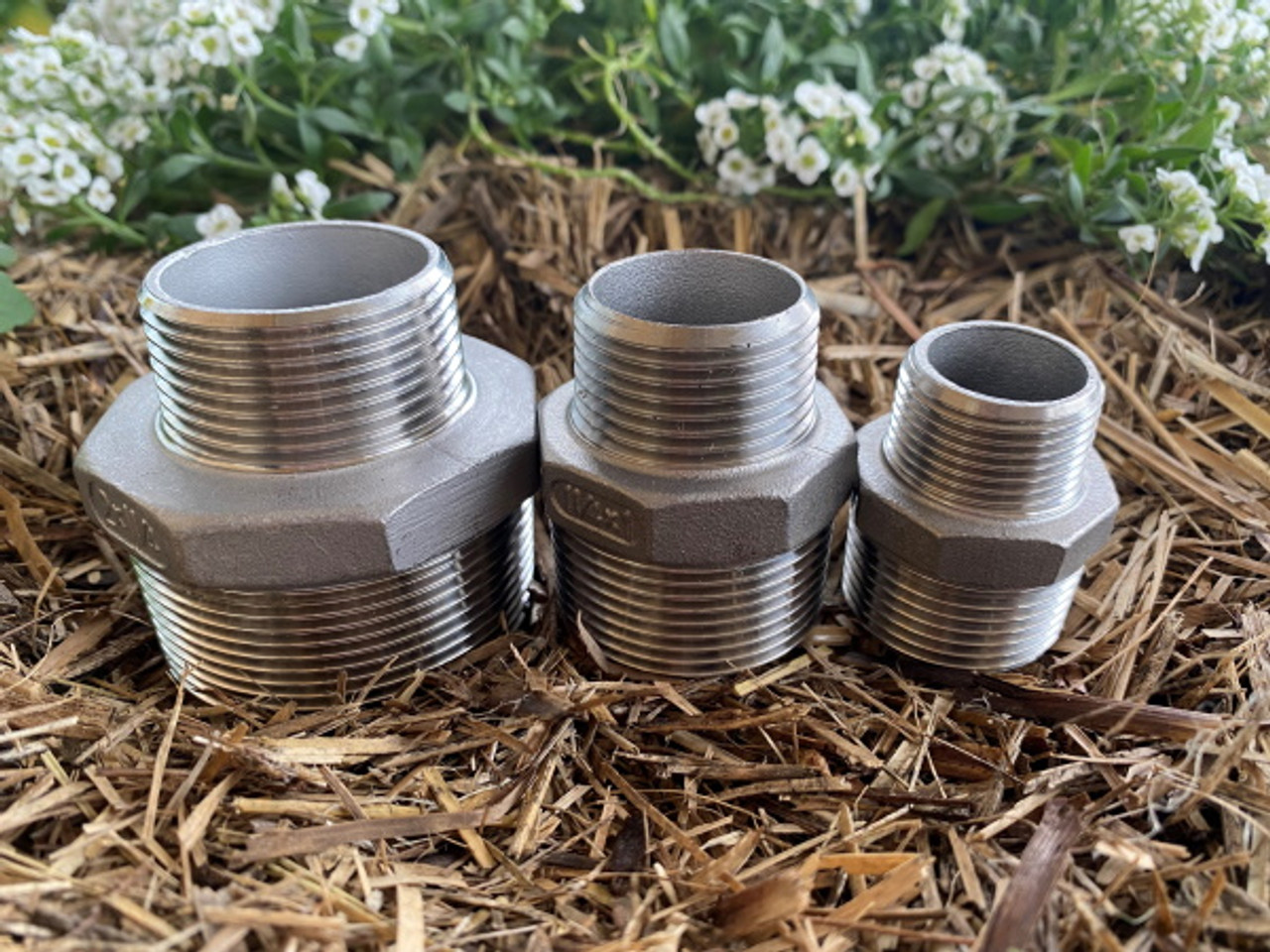 Reducing Nipple, 100mm  x 75mm (4" x 3") 316 Stainless Steel with BSP Male Threads Reducing Nipple, 100mm  x 75mm (4" x 3") 316 Stainless Steel with BSP Male Threads