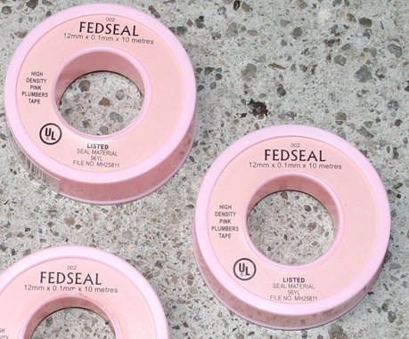 Pink Plumbers Teflon Tape 10m roll Irrigation Warehouse Group Pty. Ltd.