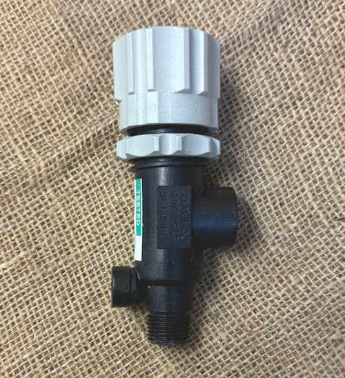 1/2" Direct Acting Pressure Relief Valve Polypropylene with EPDM O-Ring and 302 S/Steel spring - 1,050 kPa