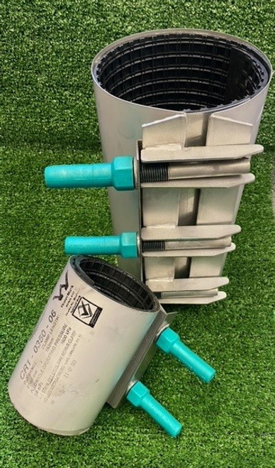 Rapid stainless steel repair clamp range 87 - 93mm suits 80mm PVC, 150mm long with 2 bolts. Rapid stainless steel repair clamp range 87 - 93mm suits 80mm PVC, 150mm long with 2 bolts.