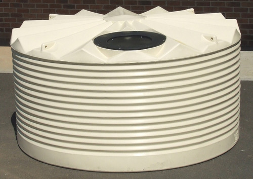 4,700 Litre Low-Profile Round Poly Tank - Corrugated Profile 4,700 Litre Low-Profile Round Poly Tank - Corrugated Profile