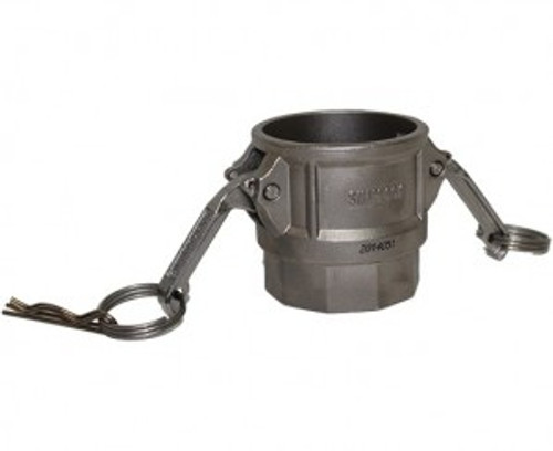 316 S/Steel Camlock 40mm 'D' - 40mm Female Camlock x 1 1/2" Female BSP Thread