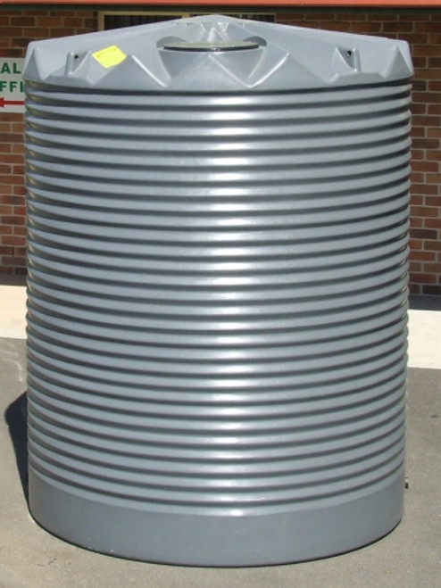 5,100 Litre Round Poly Tank - Corrugated Profile