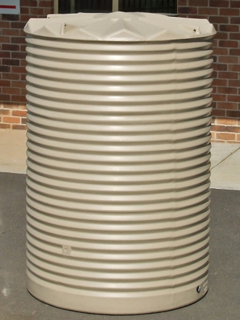 2,200 Litre Round Poly Tank - Corrugated Profile 2,200 Litre Round Poly Tank - Corrugated Profile