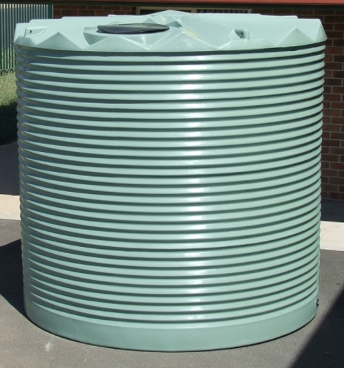 9,000 Litre Round Poly Tank - Corrugated Profile 9,000 Litre Round Poly Tank - Corrugated Profile