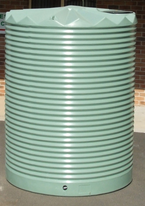 4,500 Litre Q Round Poly Tank- Corrugated Profile