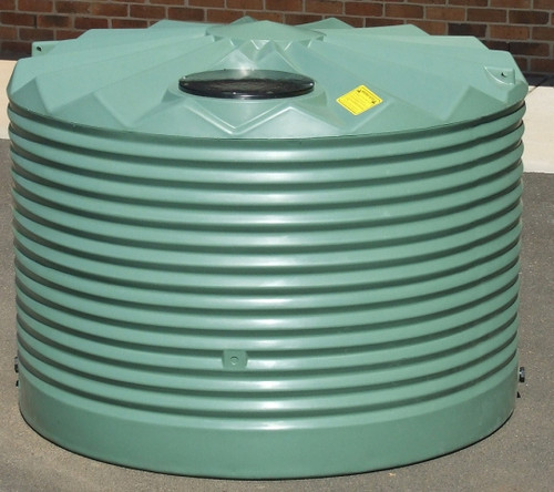2,250 Litre Q Low-Profile Round Poly Tank - Corrugated Profile 2,250 Litre Q Low-Profile Round Poly Tank - Corrugated Profile