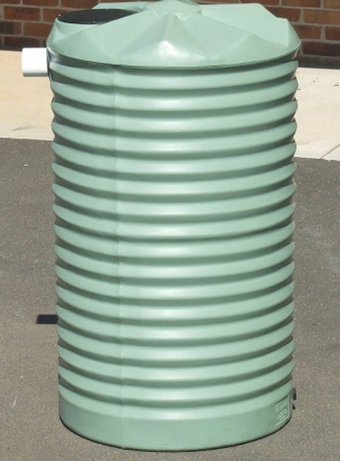 500 Litre Q Round Poly Tank - Corrugated Profile