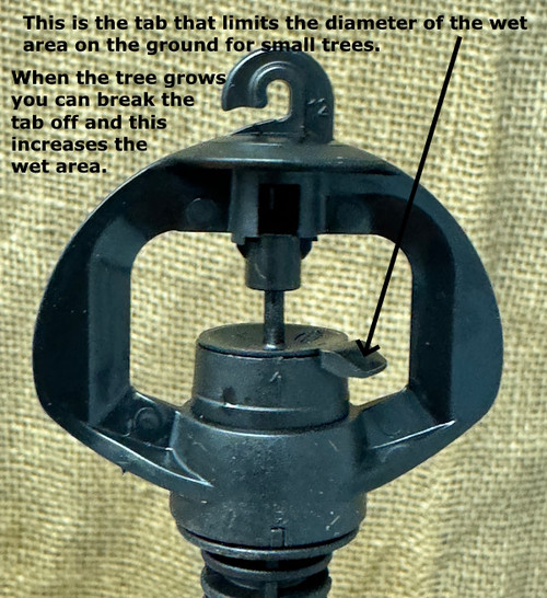 Supernet sprinkler Head Only 110 L/hour Long Range with deflector