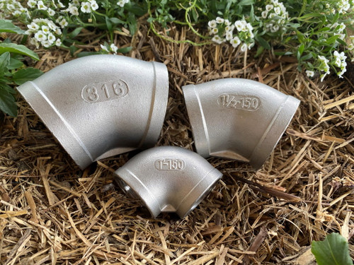 Elbow, 15mm (1/2") 316 Stainless Steel with BSP Female Threads Elbow, 15mm (1/2") 316 Stainless Steel with BSP Female Threads