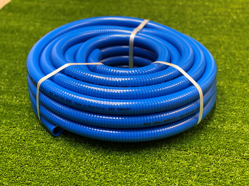 32mm ID Blue PVC & Nitirile Suction Hose x 20m coil