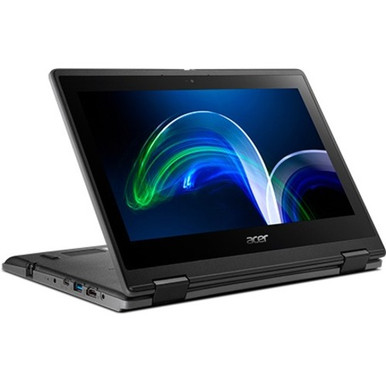 Acer TravelMate Spin B3 B311RN-32 TMB311RN-32-C6ZX 11.6" Touchscreen Convertible 2 in 1 Notebook - HD - 1366 x 768 - Intel Celeron N5100 Quad-core (4 Core) 1.10 GHz - 4 GB Total RAM - 128 GB Flash Memory