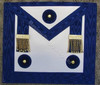 Master Masons Apron Royal Blue with Gold Ornaments