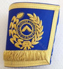  Lodge Officer Gauntlets/Cuffs with Emblem  Royal Blue