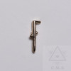 Masonic 2 Ball Cane  Lapel Pin