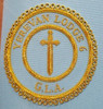 Lodge Officer Gauntlets/Cuffs with Emblem  Gold