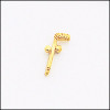 TWO BALL & CANE GOLD LAPEL PIN