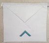 Masonic White Leather Apron with Emblem