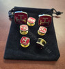 Royal Arch Cuff Link and 5 Shirt Studs Set plus Lapel pin (Tau)