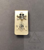  Masonic Money Clip with Raised Square & Compass plus Skull & Crossed Bones
