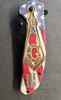 Masonic Flag Pocket Knife   