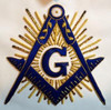 Texas Master Masons Apron with Eye  Real Leather & Hand Embroidered         style  T44