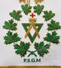 Allied Masonic Degrees  Grand Sovereign Masters  Apron   Hand Embroidered  