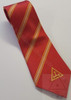 Royal Arch Crimson  100%  Silk Tie  with Gold Tau