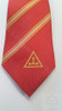 Royal Arch Crimson  100%  Silk Tie  with Gold Tau