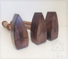 Set of Three Traditional  Officers Gavels    Walnut