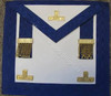 Past Master Masons Apron Royal Blue  with Gold Ornaments