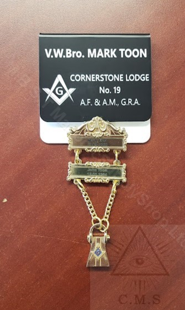 Masonic Lapel Pin & Medal Display Ribbon