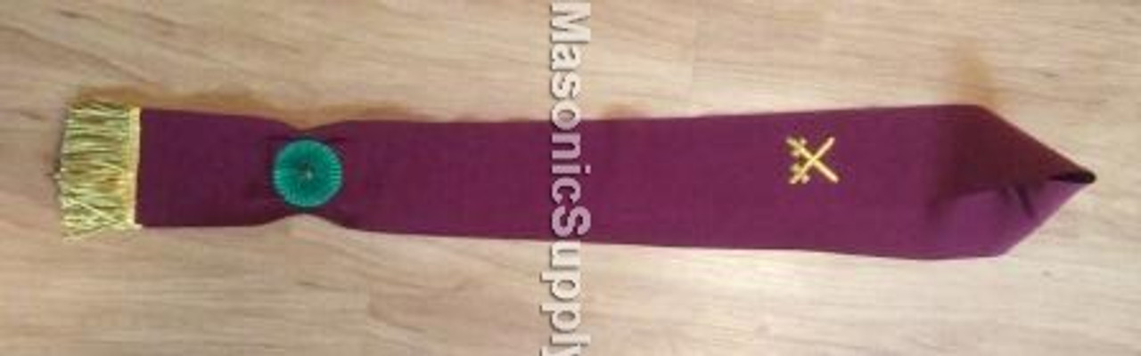 Knight Mason Red Sash Crimson - Masonic Supply Shop