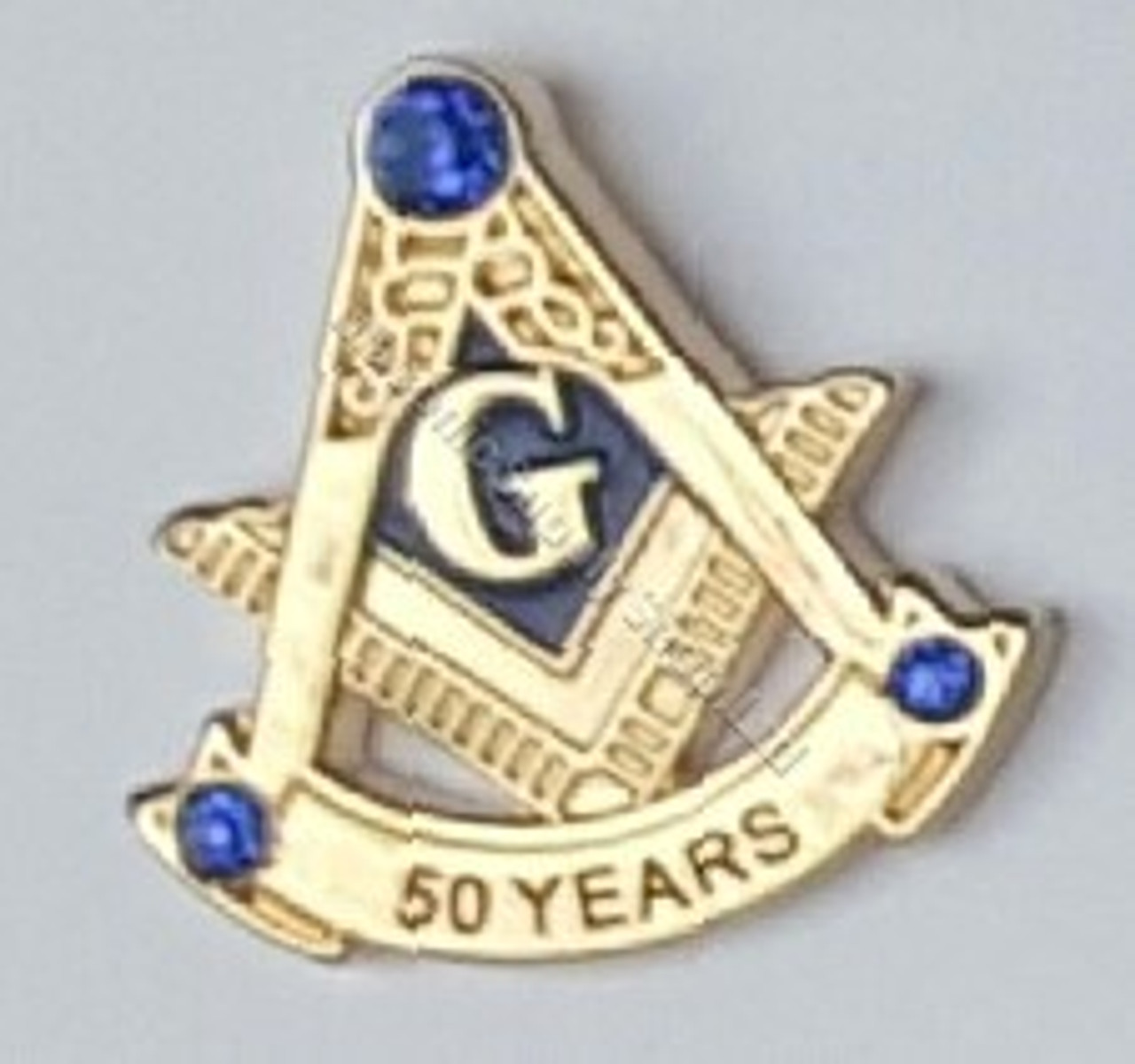 Masonic 50 Year Membership Lapel Pin