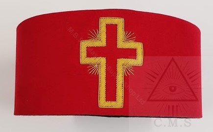 Knight Templar Hat Passion Cross Gold 