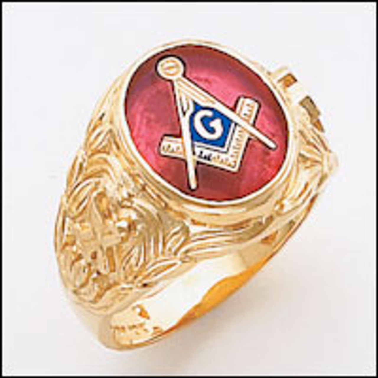 Master Mason College Ring Stainless Steel - FraternalTies