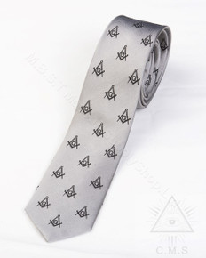 Masonic Tie Dark Red with Wreath Design - Masonic Supply Shop