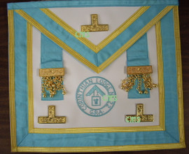 Centennial Worshipful Master, Past Master Apron with Lodge Badge