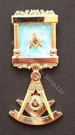 Past Master Breast  Pillar Jewel with Protractor-1