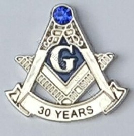 30 year Masonic Lapel Pin