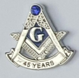 45 year Masonic Lapel pin