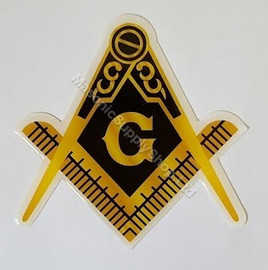 Masonic Car Decal