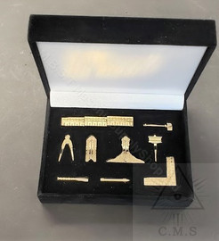 Miniature Set of Masonic Working Tools  set of 9 Tools