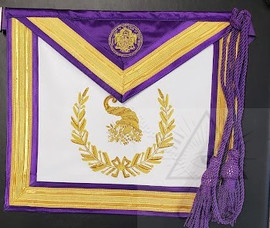  Grand Lodge Officers  Apron   Officer Past    Hand Embroidered