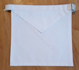 Masonic White Cotton Apron