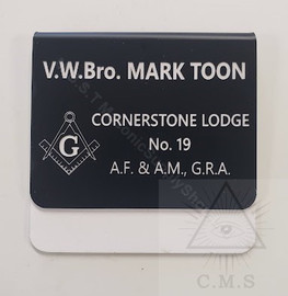 Masonic name badge 