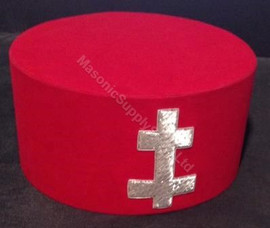   Knight Templar Hat  Crimson  Patriarchal Cross  UK